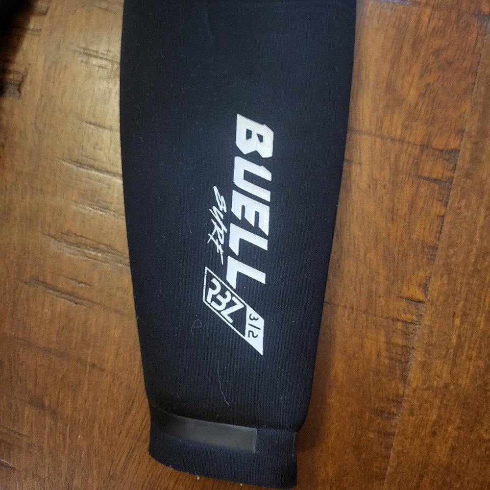 Buell RBZ Stealth Mode Youth Black Wetsuit 3/2mm Full Suit W/ Vertical Back Zip - Picture 4 of 12